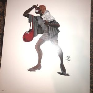 Annie Lee print 15x18 inch Is it just me? Vintage
